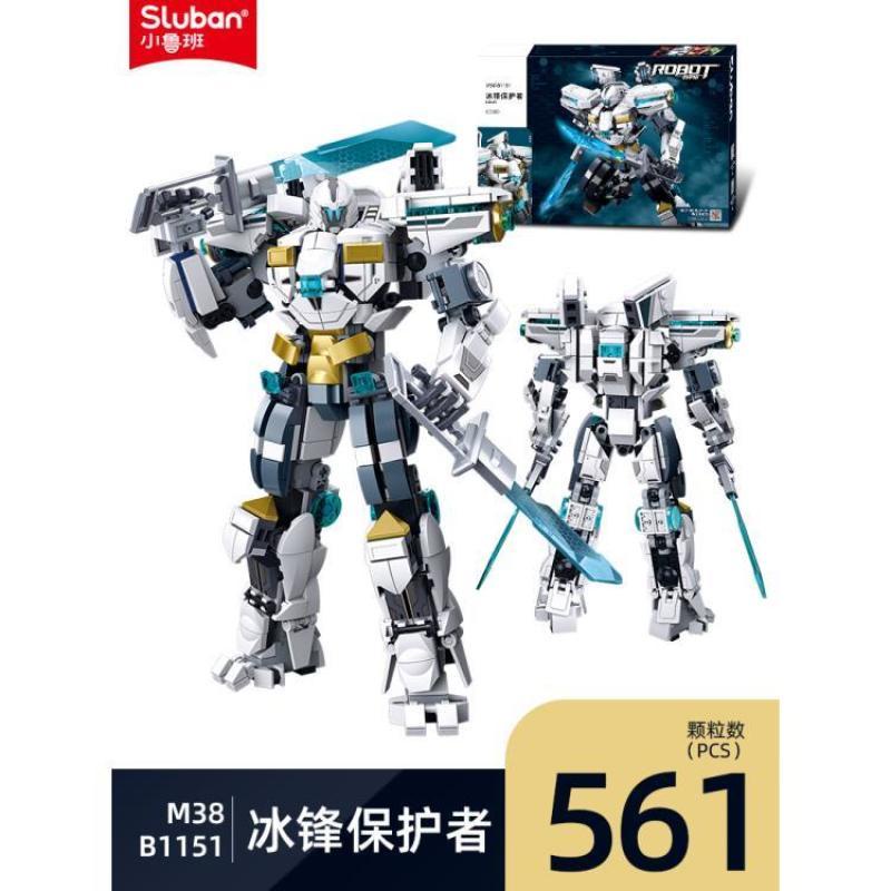 New Đồ chơi Lắp ráp Mô hình SLUBAN M38-B1151 1152 1153 Robot Extermination guerrilla  Ice front protector