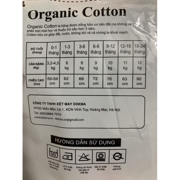 Dokma -Bộ cộc tay chất mát cho bé trai bé gái