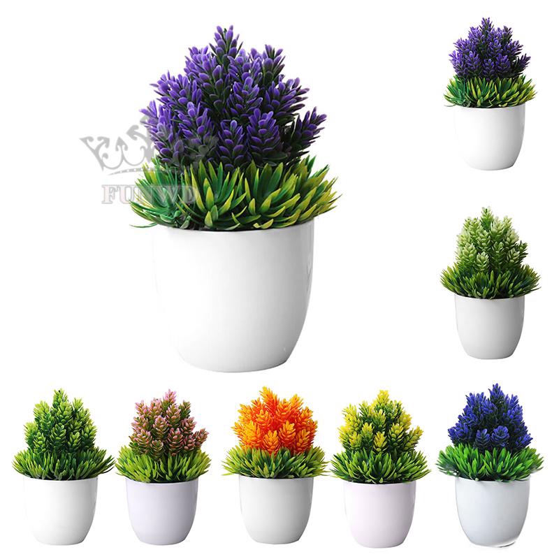 Artificial Potted Plant Simulation Plastic Realistic Bonsai Tree Office Table Desk Decoration Wedding Creative