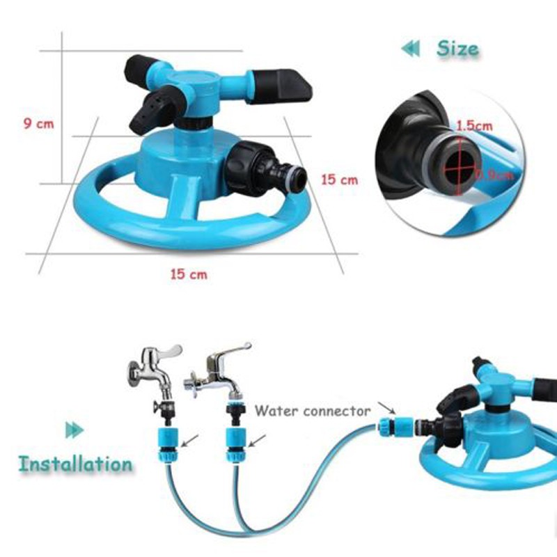 Vòi tưới vườn xoay 360 độ tiện dụng