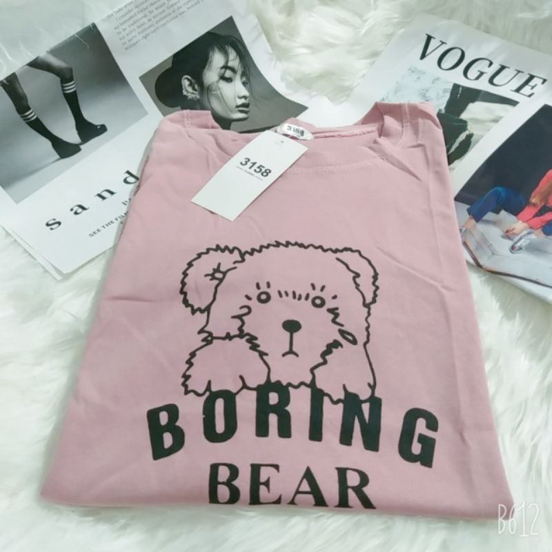 áo phông 3158,áo thun tay lỡ from rộng chất cottong dày đep in hình gấu | BigBuy360 - bigbuy360.vn
