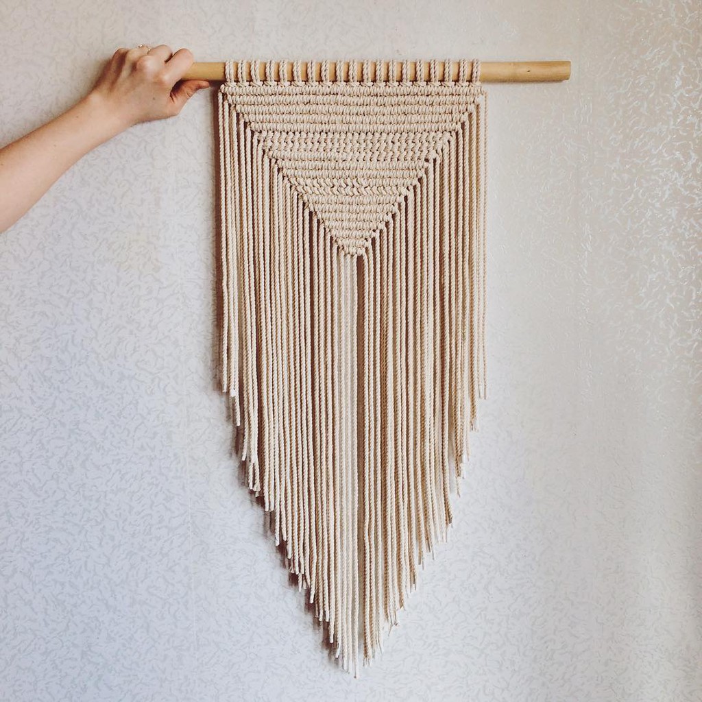 Mành treo tường macrame trang trí Phong cách Vintage