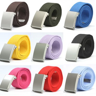 Dây nịt vải khóa kim loại nhiều màu sắc đầy ấn tượng