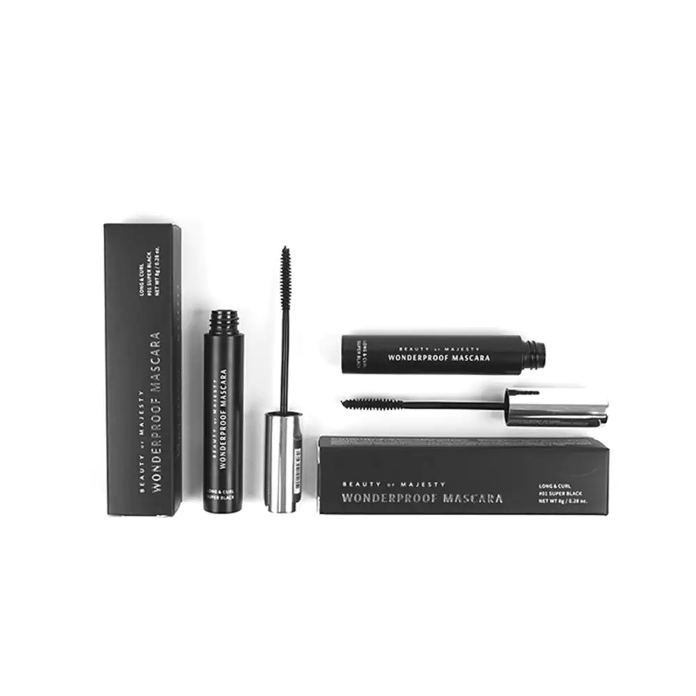 Mascara BOM Làm Dài &amp; Cong Mi Super Black