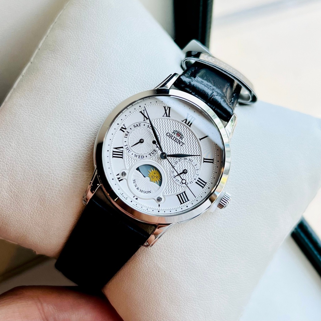 Đồng hồ nữ Orient Sun Moon Nữ White RA-KA0006S.