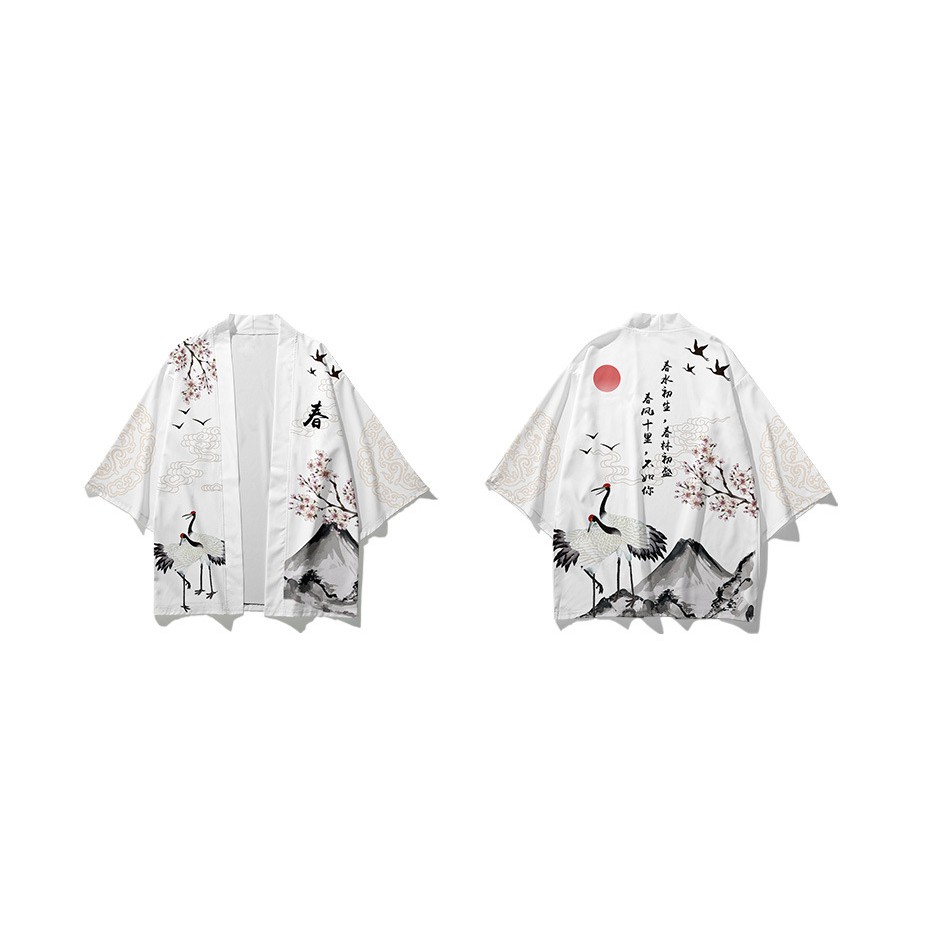 Set đồ Haori nam Kimono Yunhe Jiuxiao phong cách Nhật Bản siêu chất BSK09
