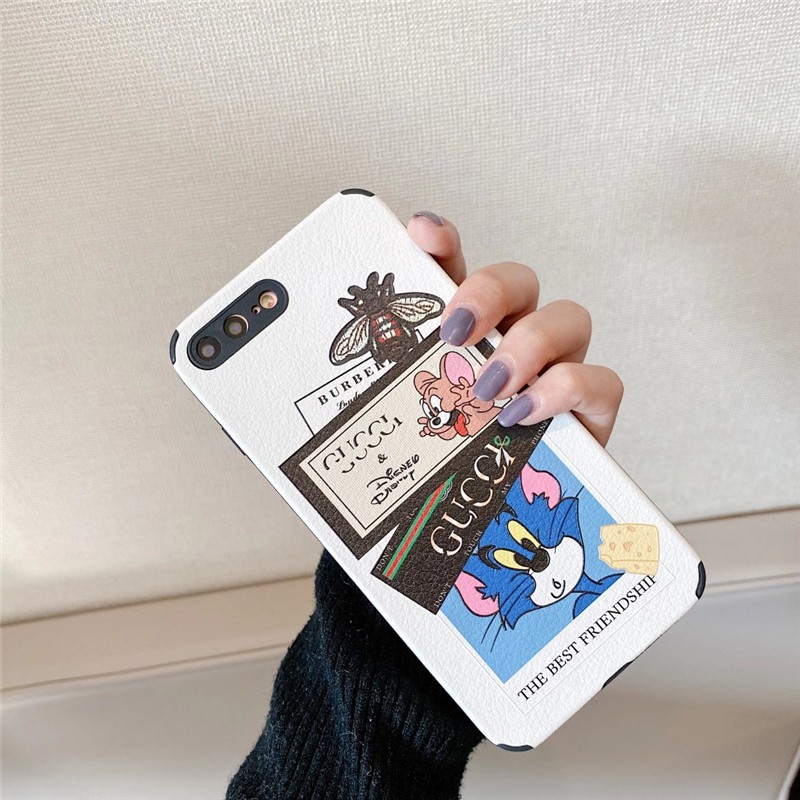 Luxury Tom Jerry Bee Pattern Silk Case OPPO A8 A92S A52 A72 A9 2020 F11 F9 A3S A83 A57 R9S RENO 4 R11S Silicone Soft Cover