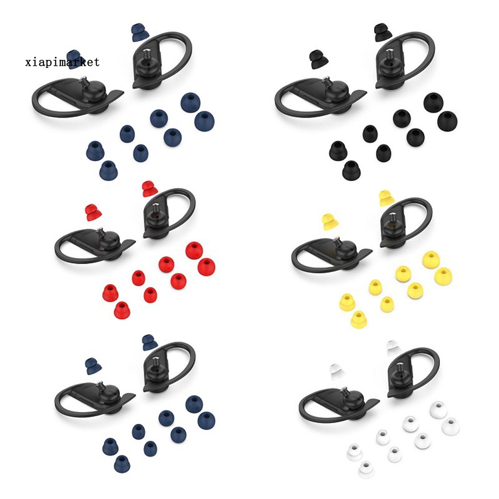 Set 8 Nút Nhét Tai Nghe Bluetooth Nhét Tai Mini Bằng Silicon Mềm Cho Powerbeats Pro / 3