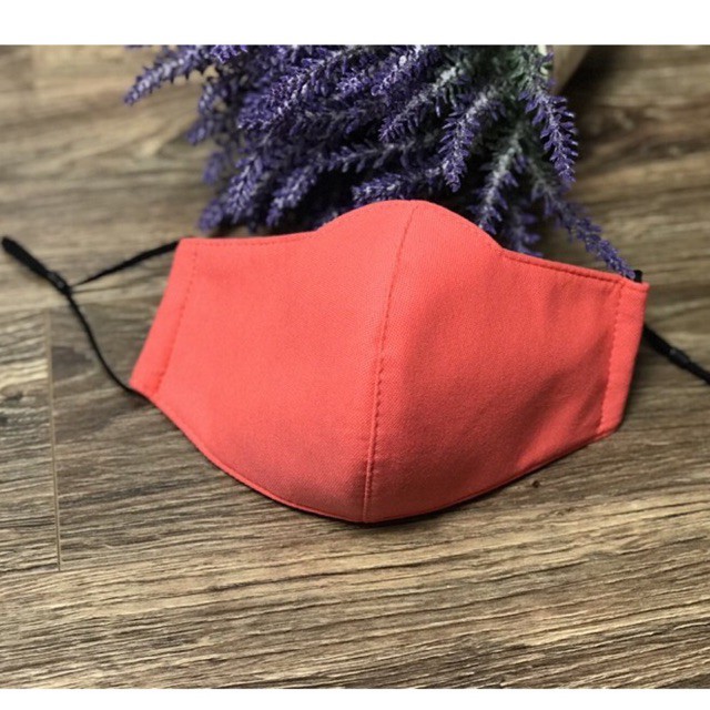 10 cái khẩu trang màu hồng cam có van thở 1 chiều