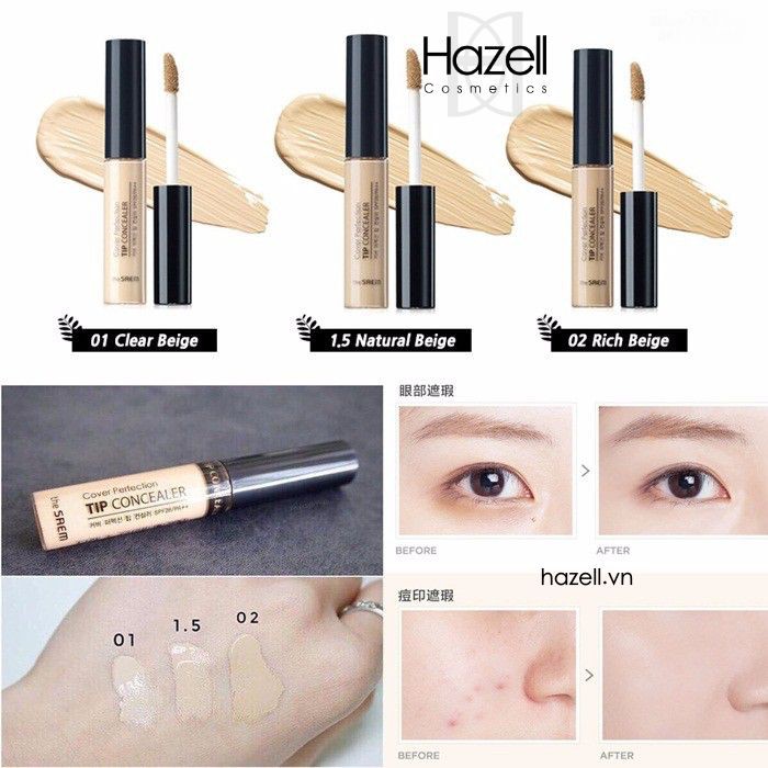 Che khuyết điểm THE SAEM COVER PERFECTION TIP CONCEALER