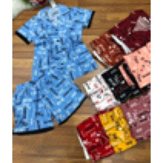 Set von lụa đùi pizama