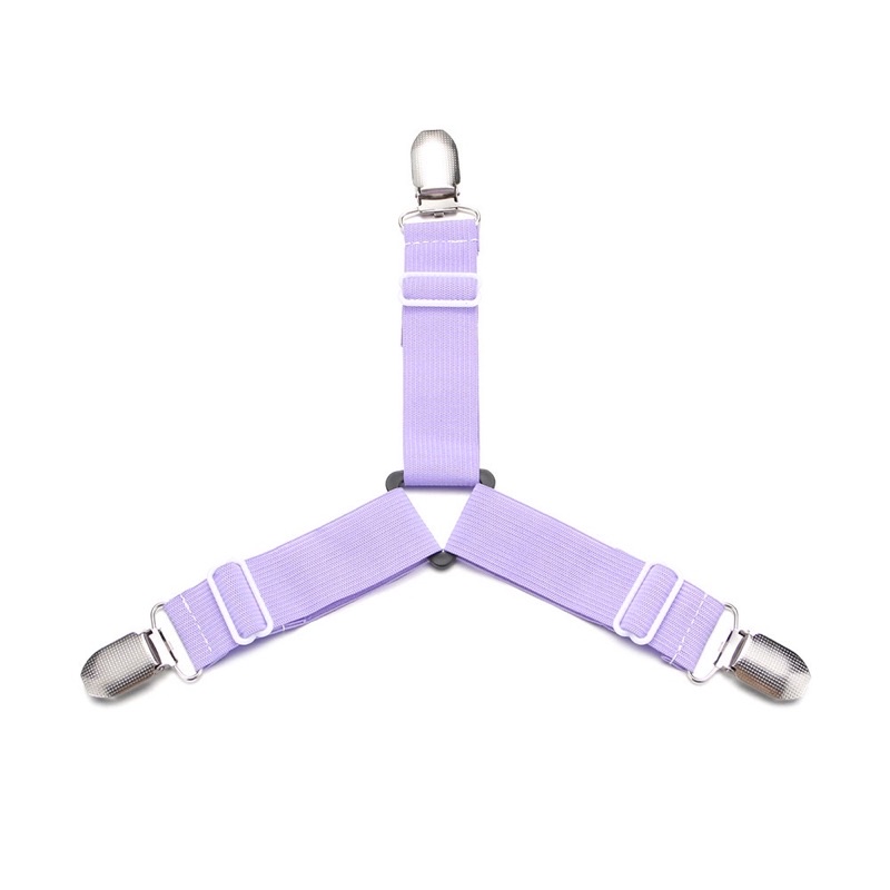 Bộ 4 Kẹp ga trải giường chống xê dịch, cố định và giữ phẳng drap ga phủ giường (Giao mầu ngẫu nhiên)