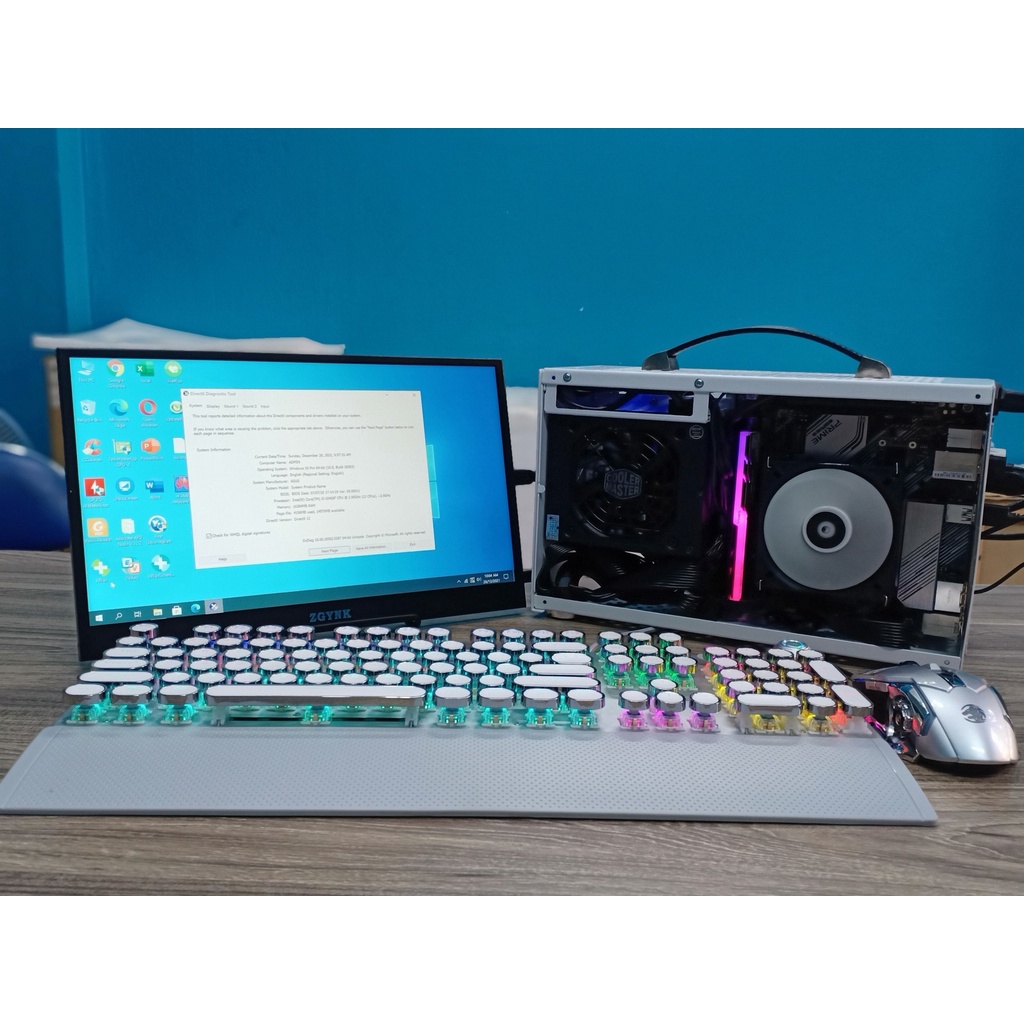 Thùng PC mini i5-10400F itx siêu nhỏ chưa màn