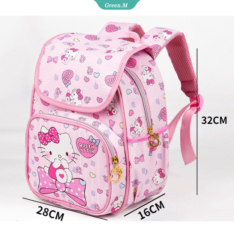 Ba Lô Đi Học Họa Tiết Hoạt Hình Hello Kitty My Melody Cinnamoroll Dễ Thương Thời Trang Thường Ngày Cho Trẻ Em [GM]