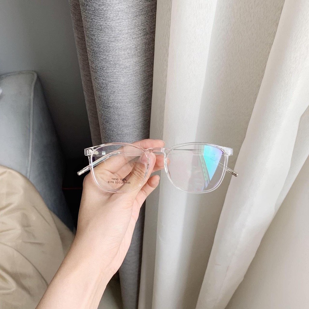 Mắt kính giả cận cao cấp gọng dẻo dành cho cả nam và nữ JJCK6178 - Gọng kính cận không độ Hàn Quốc - Bảo hành 12 tháng