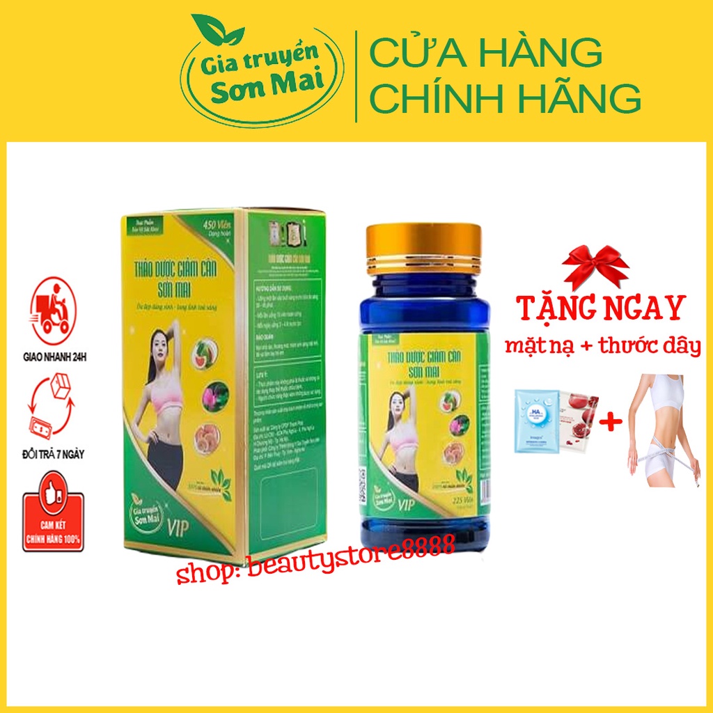 Thảo Mộc Giảm Cân Sơn Mai, Giảm Cân Nhanh Cấp Tốc Không Phải Thuốc Giảm Cân 57 Viên