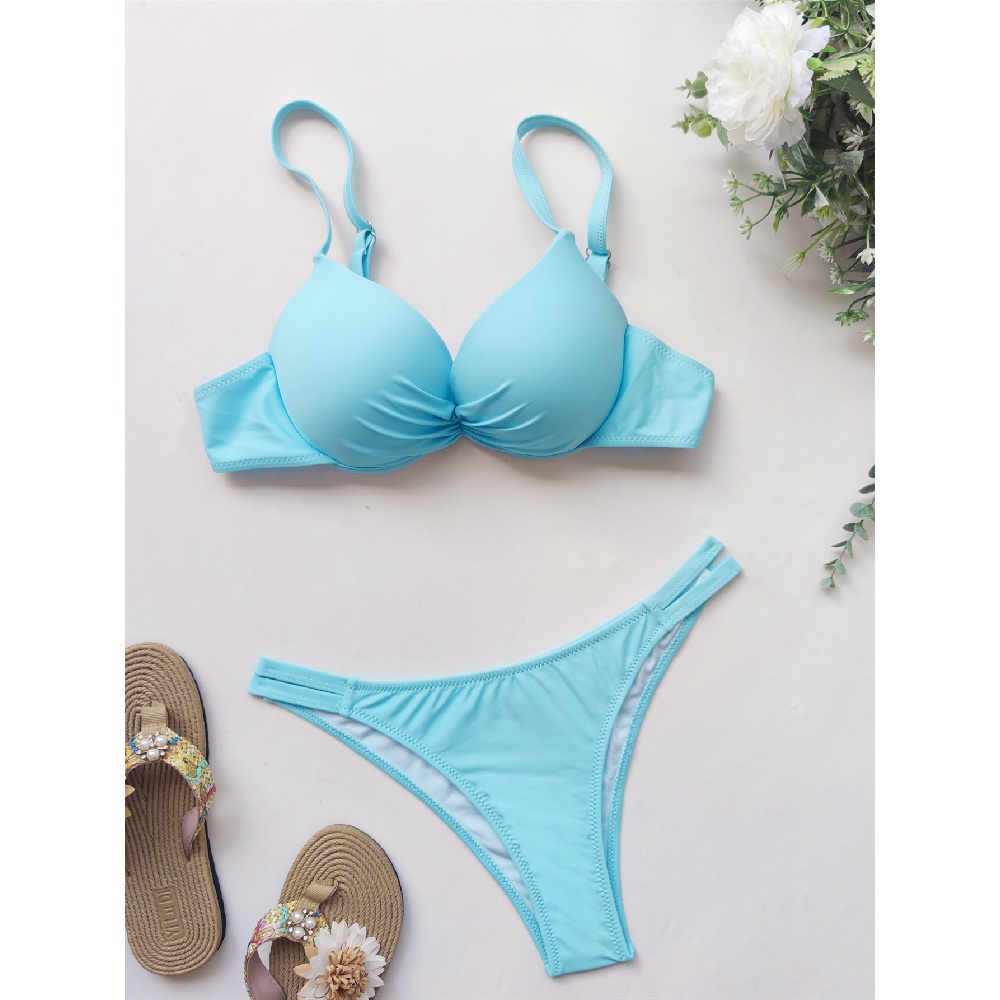 Cứng Bộ Bikini Nâng Ngực Màu Trơn Zj97 | BigBuy360 - bigbuy360.vn