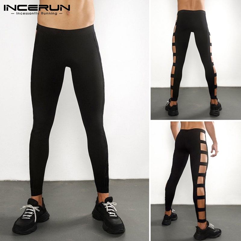 Quần thể thao Incerun lưng thun thoải mái viền cắt hở gợi cảm ngày thường cho nam