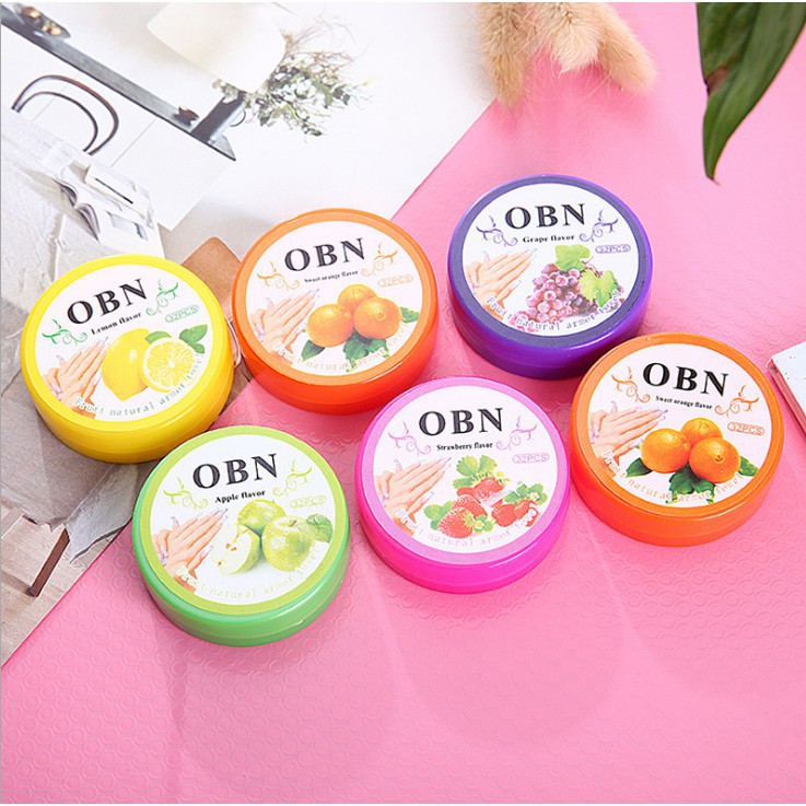 [32 tờ] Hộp tẩy sơn móng tay OBN mùi hoa quả - Axetol dạng hộp giấy siêu tiện dụng  🍉Duashop🍉