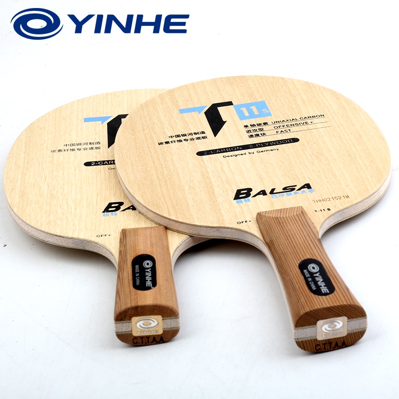 Vợt Đánh Bóng Bàn YINHE T11S Bằng Sợi Carbon Siêu Nhẹ Không Cao Su