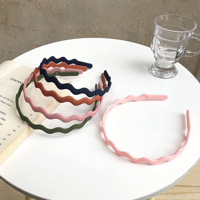 Cài tóc bản rộng màu nhám thời trang dành cho nữ