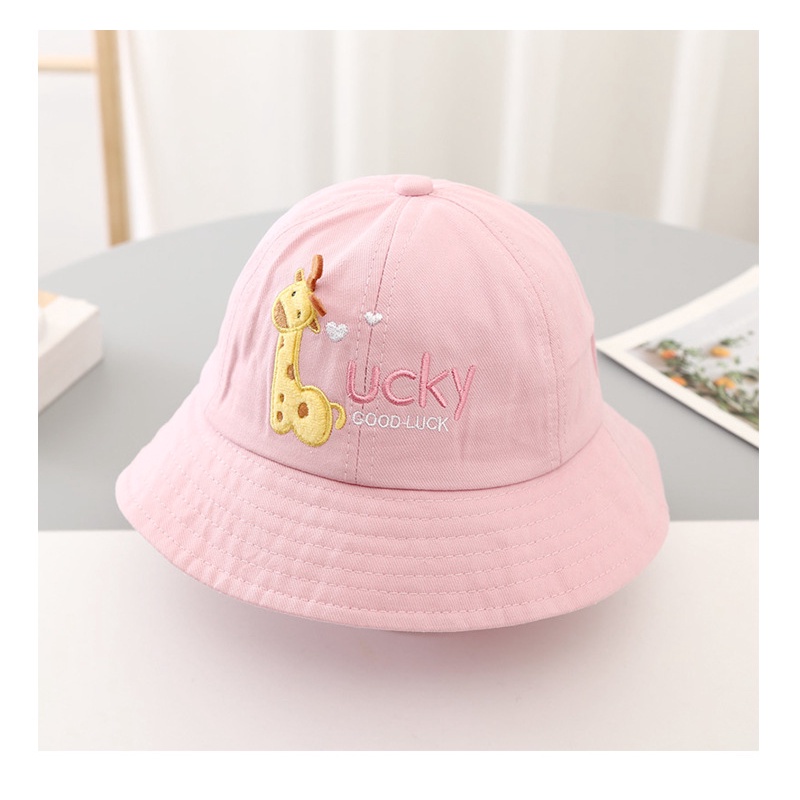 Mũ vành tròn cho bé chất vải xịn họa tiết hình hươu dễ thương cho bé trai bé gái  1 đến 3,5 tuổi