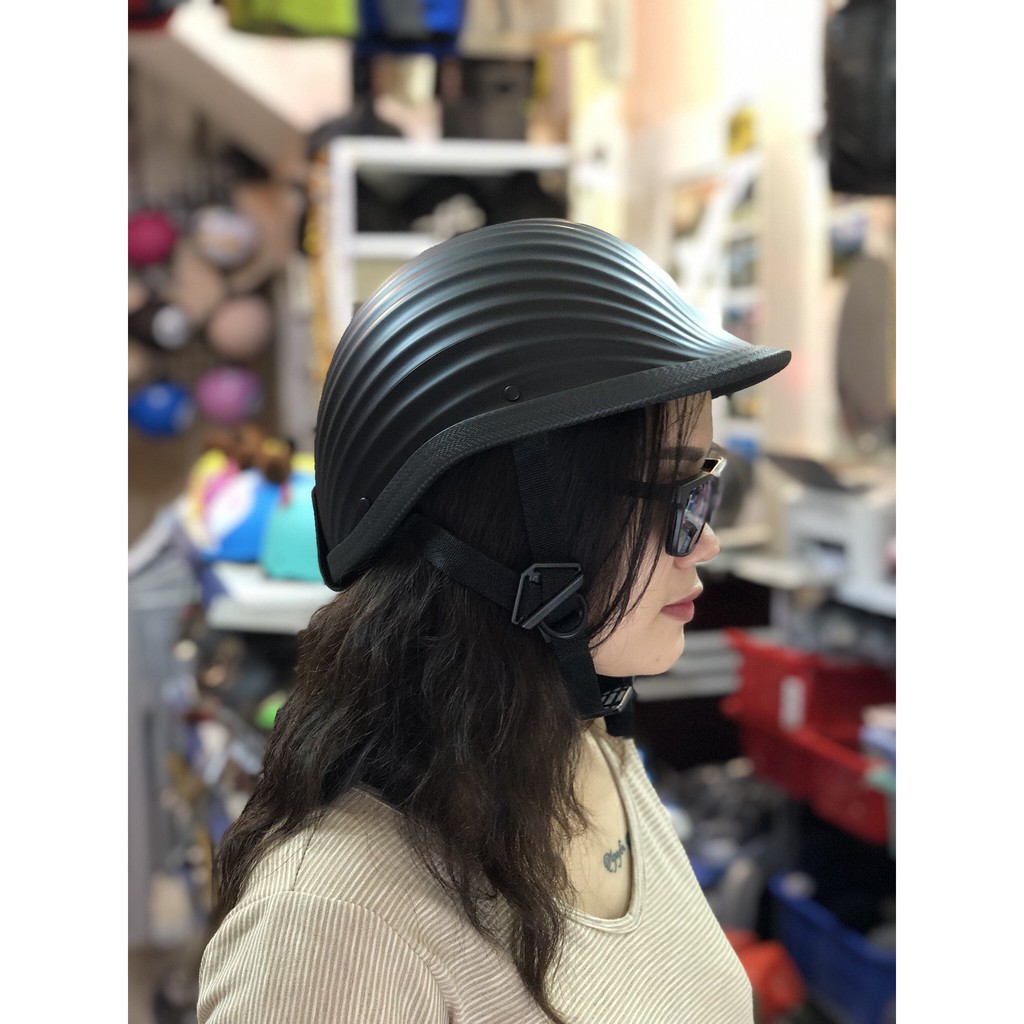 MŨ BẢO HIỂM THỜI TRANG NỬA ĐẦU KIỂU VỎ SÒ - ASA HELMETS