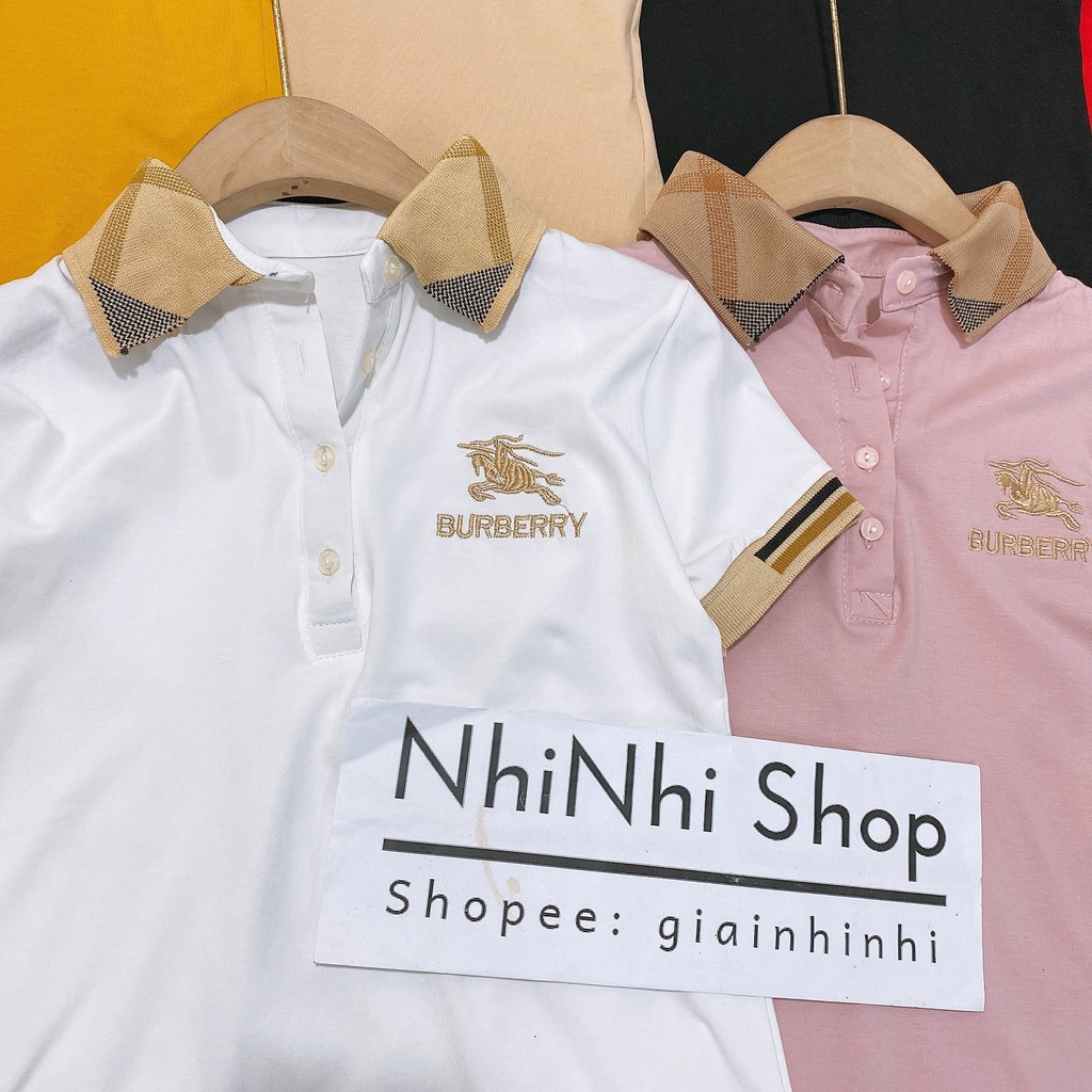 Áo thun cổ bẻ pha BBR, Áo phông ngắn tay cổ bẻ vải cotton co giãn AS1177 - NhiNhi Shop