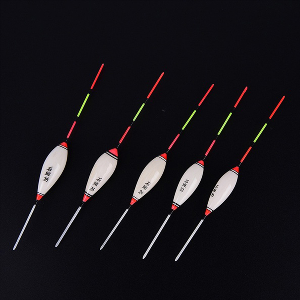 Set 5 phao câu cá bằng gỗ bền bỉ dễ sử dụng