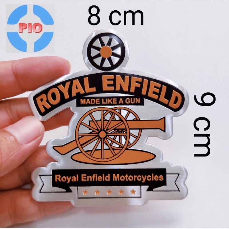 Tem nhôm dán pô xe, ống xả xe máy ROYAL ENFIELD mới