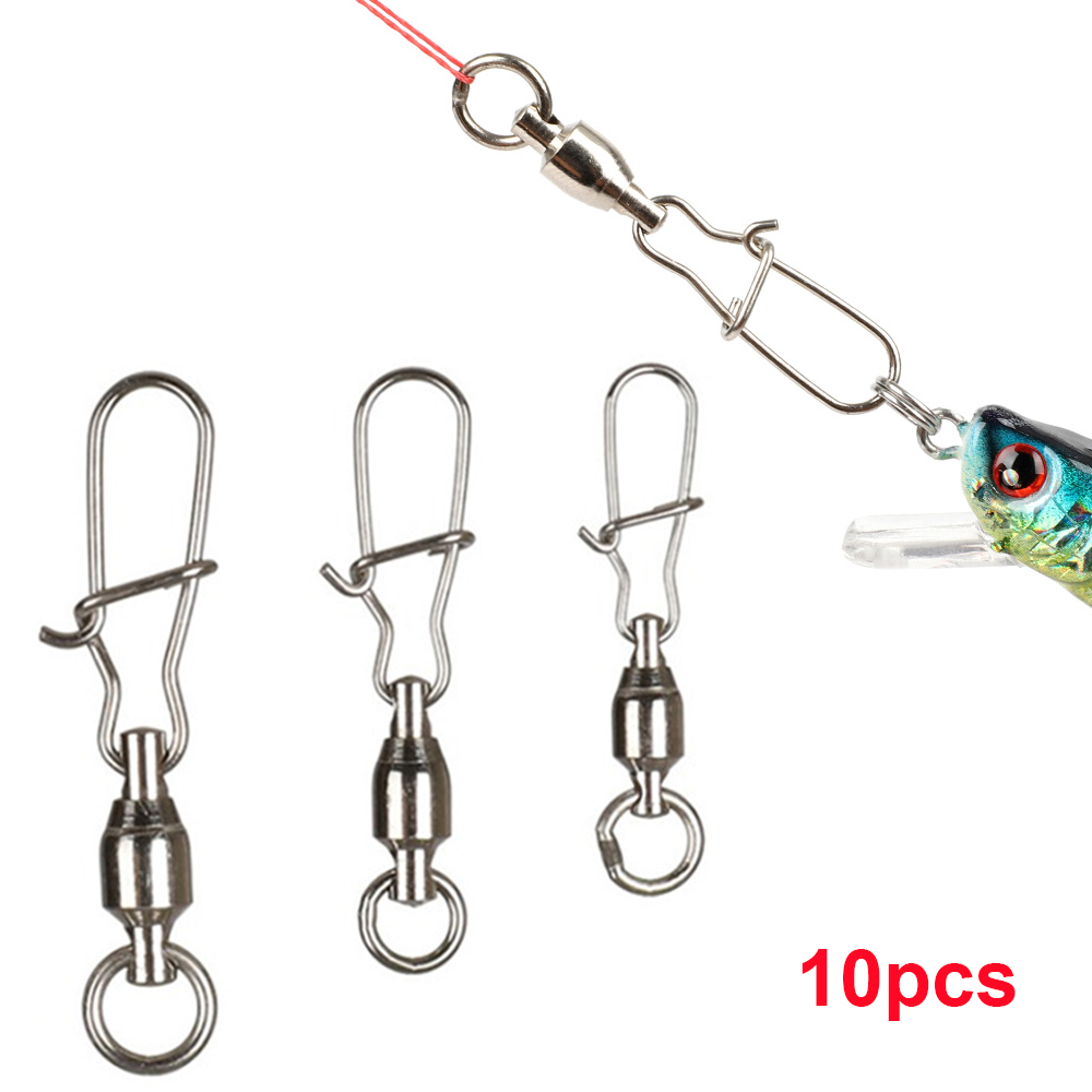 LANFY Corrosion Resistant High Strength Fishing Accessories Lure Hook Rolling Swivel Link Ball Bearing