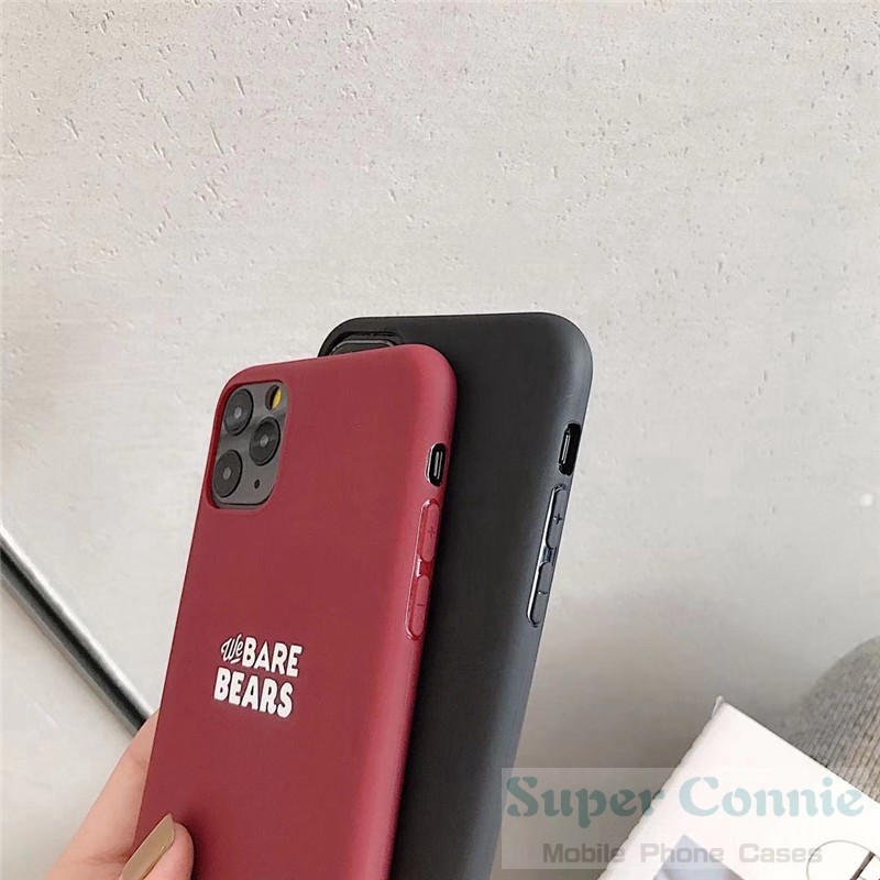 Ốp điện thoại in hình We Bare Bears kèm giá đỡ cho iphone 12 Pro Max iPhone 11 Pro Max iPhone 6s 6 7 8 Plus X XS Max XR 12 mini | BigBuy360 - bigbuy360.vn