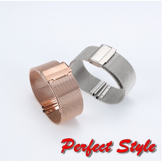 Dây đồng hồ thép lưới Mesh Xiaomi Amazfit GTS GTS 2 GTS2 mini GTS 2e cực bền, chống gỉ, chống oxy hóa, chống phai màu