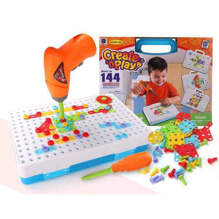 [Free ship] Bộ khoan điện cho bé
