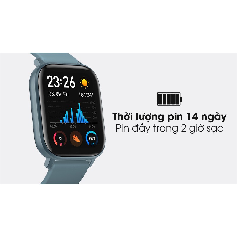 Đồng Hồ Thông Minh Theo Dõi Sức Khỏe Xiaomi Amazfit GTS - Hàng Chính Hãng - Bảo hành 12 tháng