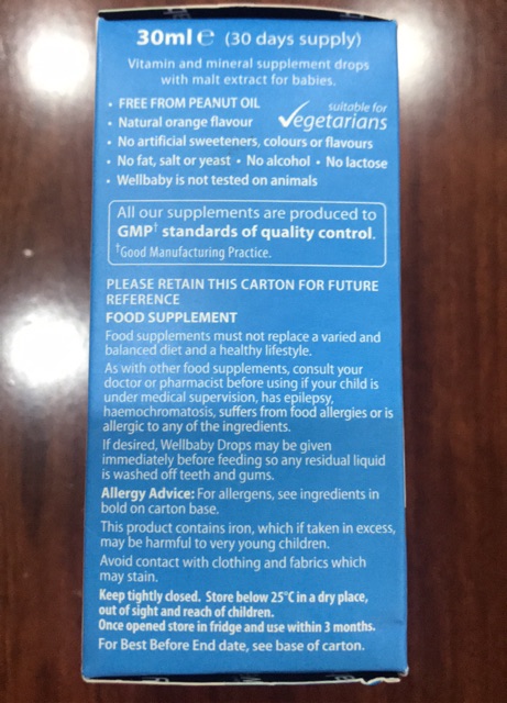 Vitamin tổng hợp ưellbaby cho trẻ từ 4 đến 12 tháng | Thế Giới Skin Care