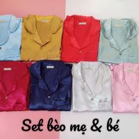 Bộ bijama lụa dài freesize đến 55kg ( ảnh thật)