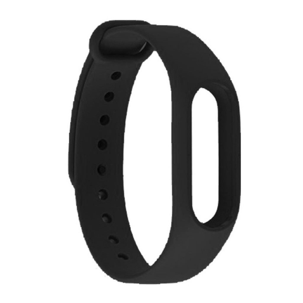 Dây Đeo Thay Thế Chất Liệu Tpu Màu Đen Cho Xiaomi Mi Band 2