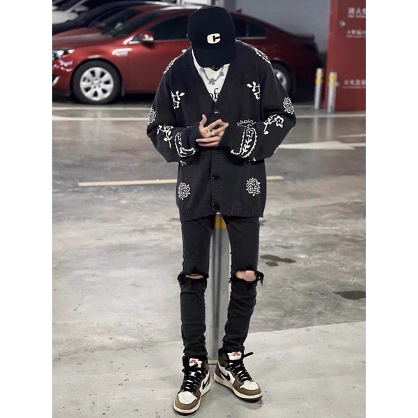 ÁO LEN CADIGAN KANYE WEST DÀNH CHO CÁC CÔ GÁI VÀ CHÀNG TRAI THÍCH CÁ TÍNH MÙA THU ĐÔNG