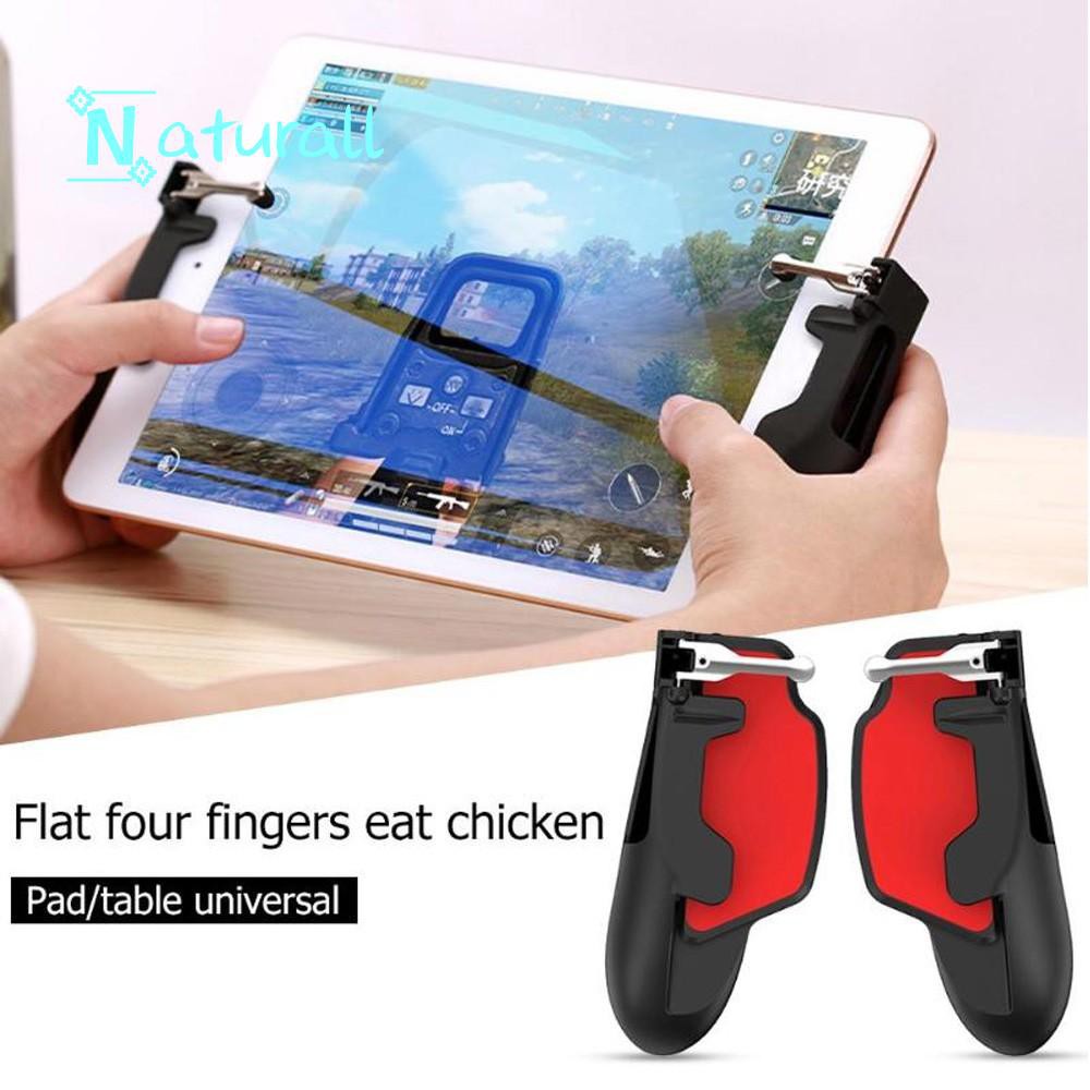 new pattern H7 Mobile Gaming Joystick Gamepad Handle For PUBG Mobile Fire Button Trigger L1 R1 Shooter Controller For Phones Tablets