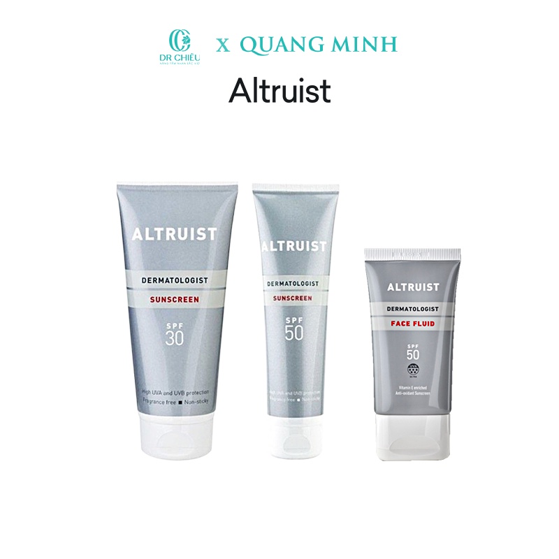 Kem Chống Nắng Cấp Ẩm, Bảo Vệ Da Khỏi Các Tia UVA/UVB Altruist Dermatologist 50ml/100ml/200ml