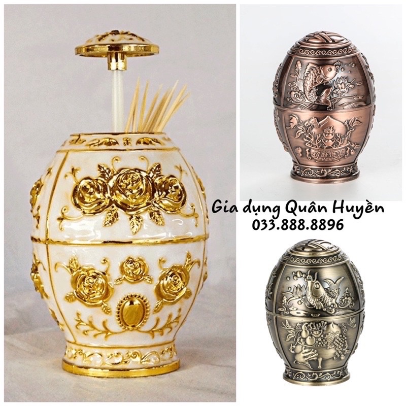 LỌ TĂM VÀNG HOÀNG GIA, HŨ ĐỰNG TĂM ĐỒNG HỢP KIM THÔNG MINH