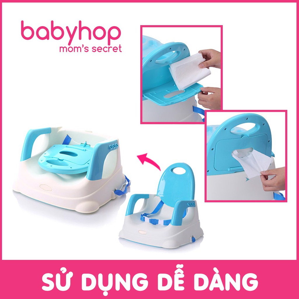 Combo Ghế ăn dặm cho bé gugu babyhop kèm yếm ăn dặm cho bé