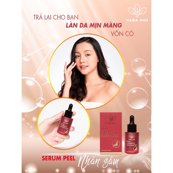 (Tặng 3 Mặt Nạ Kèm Theo)Hana Miss Peel Da Nhân Sâm | BigBuy360 - bigbuy360.vn