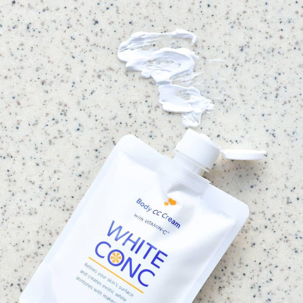 Dưỡng thể nâng tông trắng da body White Conc Cc Cream 200g Nhật Bản