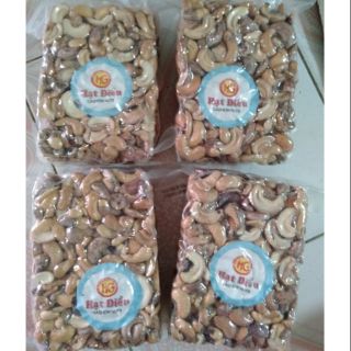  2kg hạt điều rang muối - Hạt bể còn vỏ ép chân không 