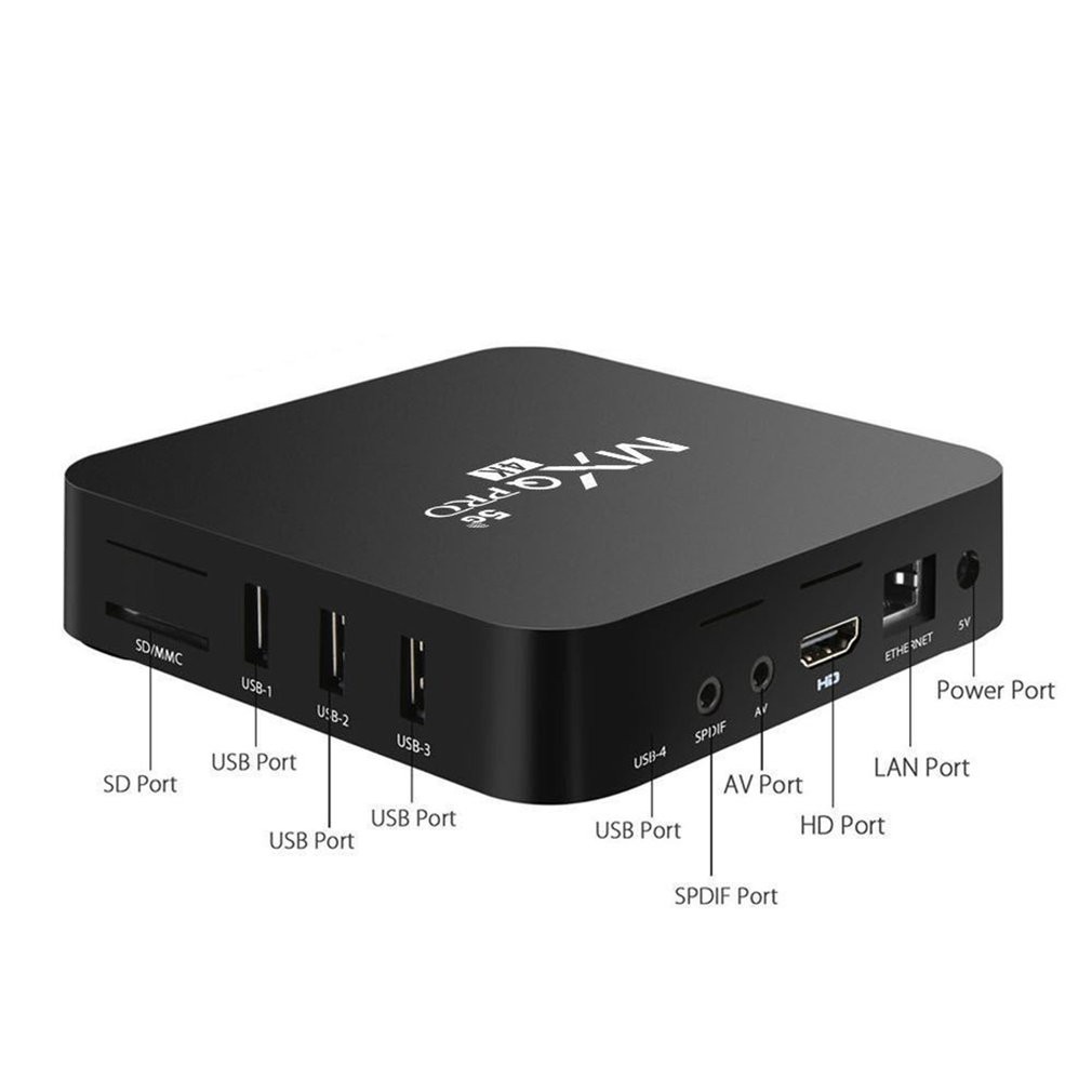 Đầu Mxq Pro Android Tv Box 4k (4G / 64g) Quad Core Smart Box Android 10.1 4k Uhd 3d 5g Wifi