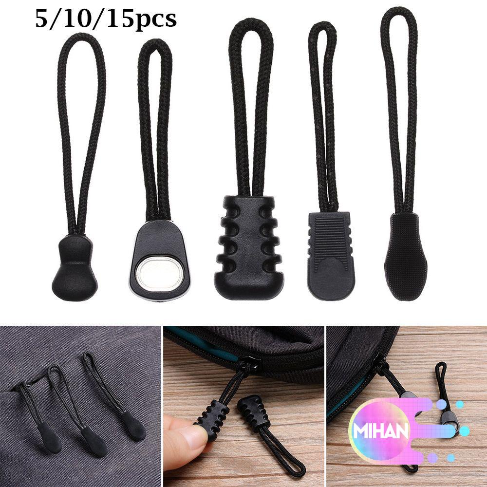 Set 5/10/15 đầu khóa kéo dây thừng thay thế cho túi xách du lịch