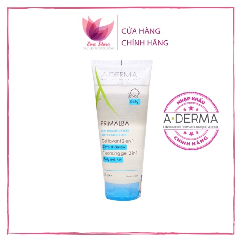 [Nhập Khẩu] Sữa Tắm Gội Dịu Nhẹ Dành Cho Em Bé A-Derma Primalba Cleansing Gel 2in1