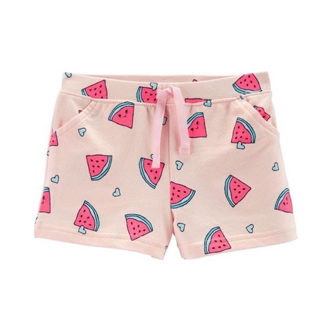 Quần short thun C'4RT£R cho bé gái (11-19kg)